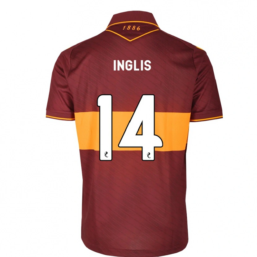 Danxen Mulher Camisola Gill Inglis #14 Laranja Marrom Alternativa 2026/27 Camisa