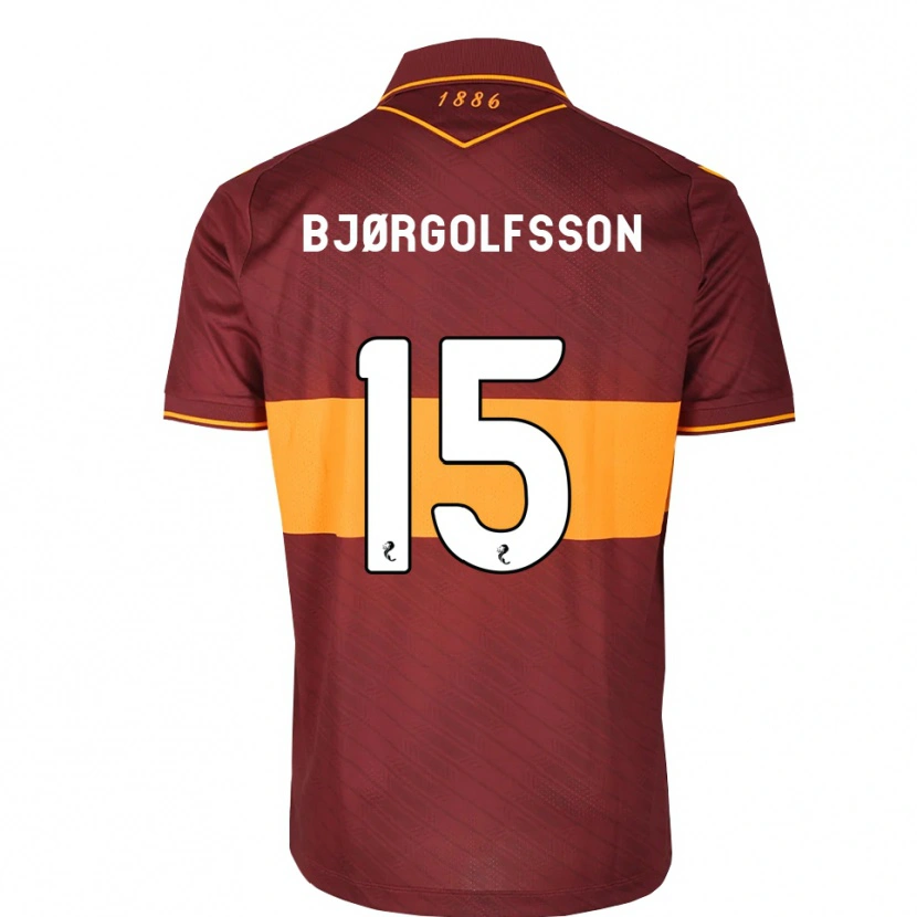 Danxen Mulher Camisola Eythor Bjørgolfsson #15 Laranja Marrom Alternativa 2026/27 Camisa