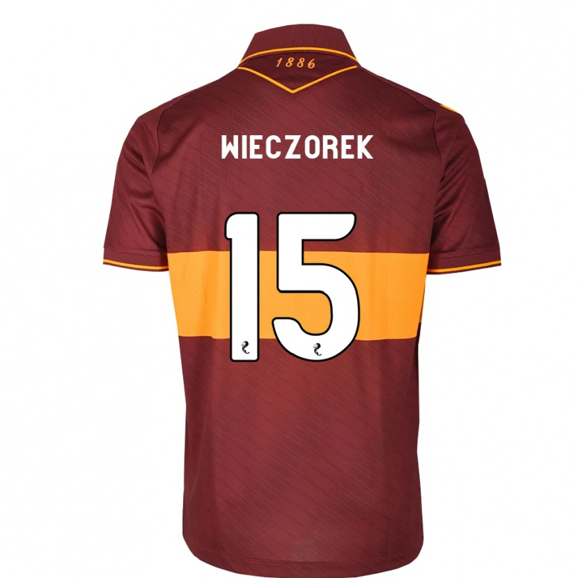 Danxen Mulher Camisola Olivier Wieczorek #15 Laranja Marrom Alternativa 2026/27 Camisa