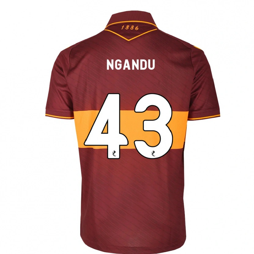 Danxen Mulher Camisola Samuel Ngandu #43 Laranja Marrom Alternativa 2026/27 Camisa