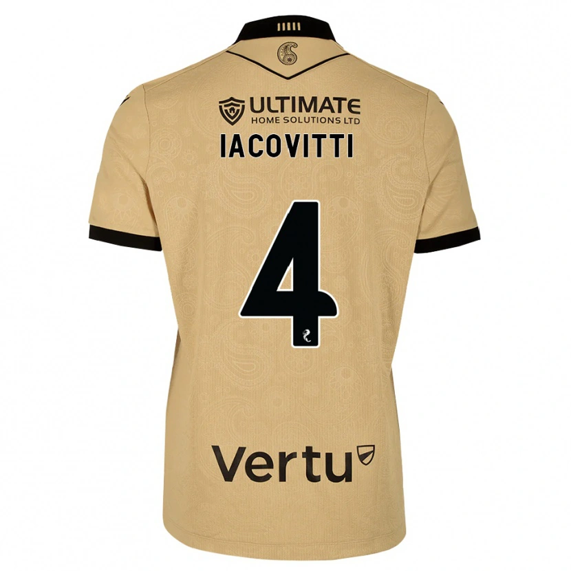 Danxen Mulher Camisola Alex Iacovitti #4 Madeira Queimada Preto Alternativa 2026/27 Camisa