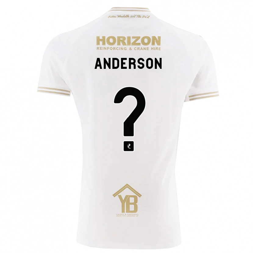 Danxen Mulher Camisola Brogan Anderson #0 Trigo Branco Alternativa 2026/27 Camisa