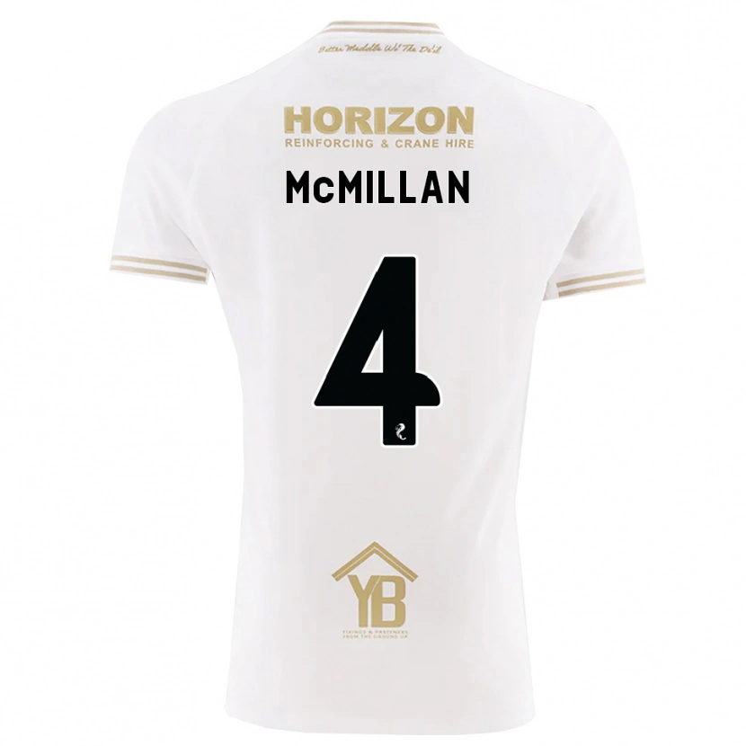 Danxen Mulher Camisola Jack Mcmillan #4 Trigo Branco Alternativa 2026/27 Camisa