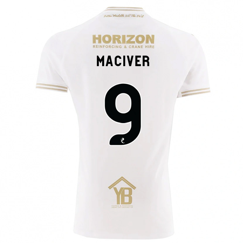 Danxen Mulher Camisola Ross Maciver #9 Trigo Branco Alternativa 2026/27 Camisa