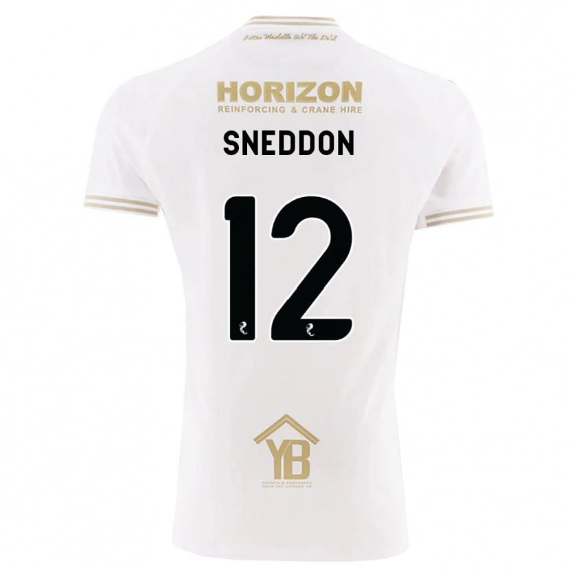 Danxen Mulher Camisola Jamie Sneddon #12 Trigo Branco Alternativa 2026/27 Camisa