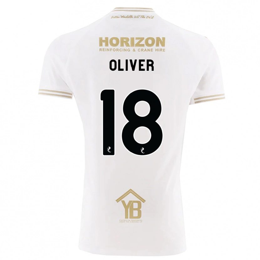 Danxen Mulher Camisola Gary Oliver #18 Trigo Branco Alternativa 2026/27 Camisa