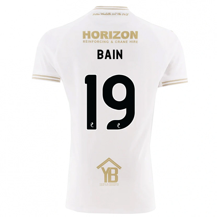 Danxen Mulher Camisola Scott Bain #19 Trigo Branco Alternativa 2026/27 Camisa