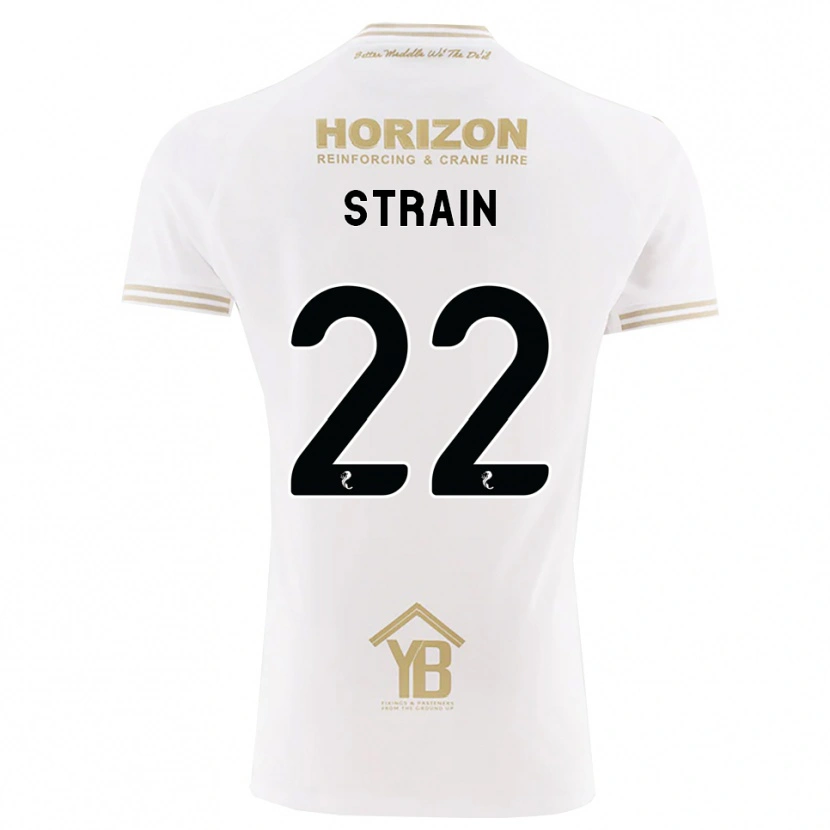 Danxen Mulher Camisola Ryan Strain #22 Trigo Branco Alternativa 2026/27 Camisa