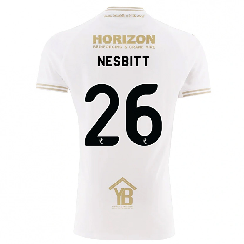 Danxen Mulher Camisola Aidan Nesbitt #26 Trigo Branco Alternativa 2026/27 Camisa