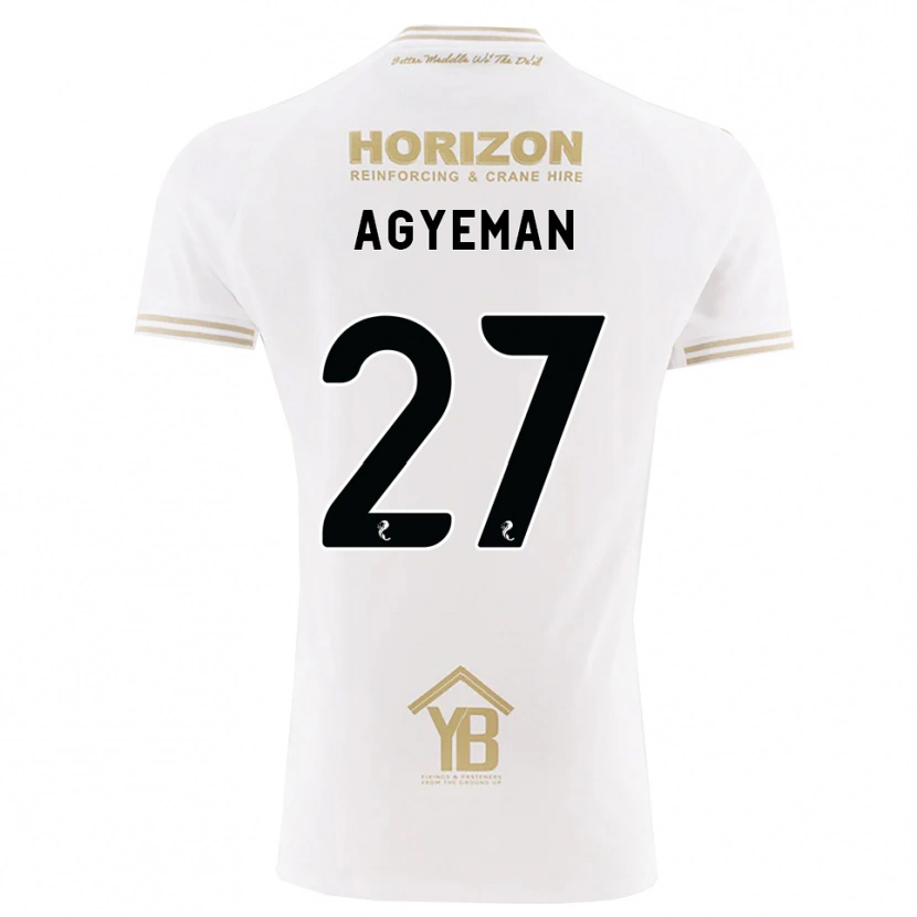 Danxen Mulher Camisola Alfie Agyeman #27 Trigo Branco Alternativa 2026/27 Camisa