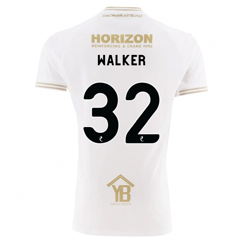 Danxen Mulher Camisola Rhys Walker #32 Trigo Branco Alternativa 2026/27 Camisa