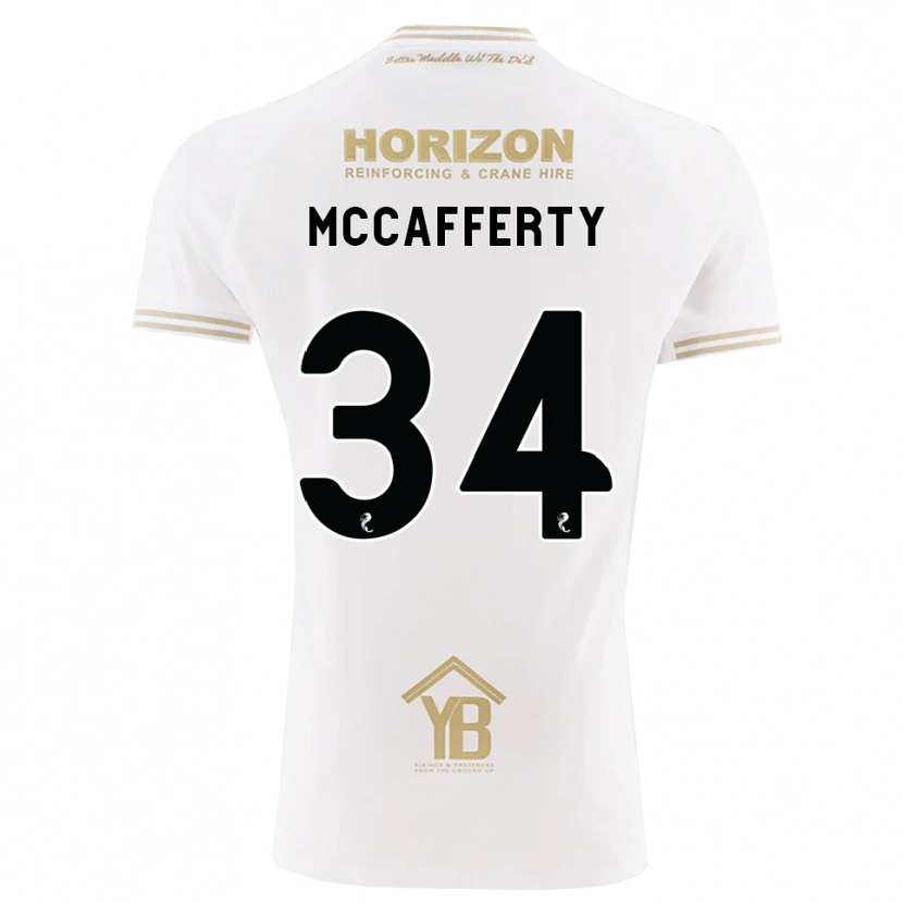 Danxen Mulher Camisola Flynn Mccafferty #34 Trigo Branco Alternativa 2026/27 Camisa