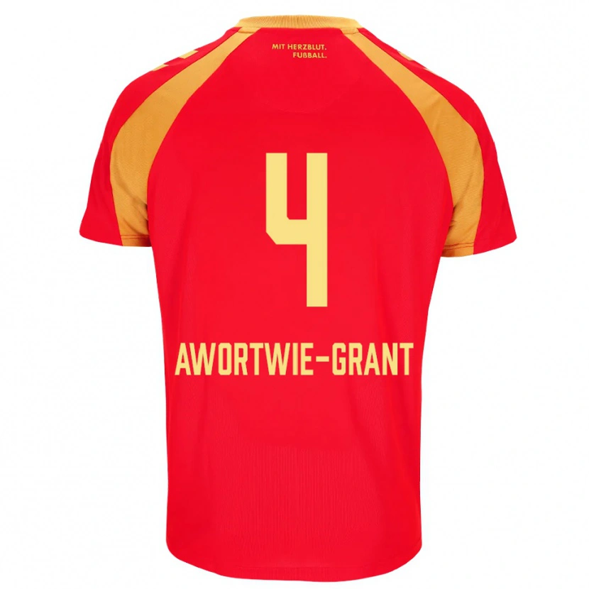 Danxen Mulher Camisola Nyamekye Awortwie-Grant #4 Vermelho Laranja Preto Alternativa 2026/27 Camisa