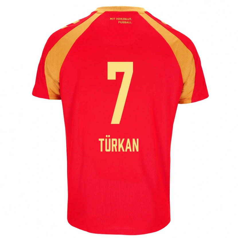 Danxen Mulher Camisola Semih Türkan #7 Vermelho Laranja Preto Alternativa 2026/27 Camisa