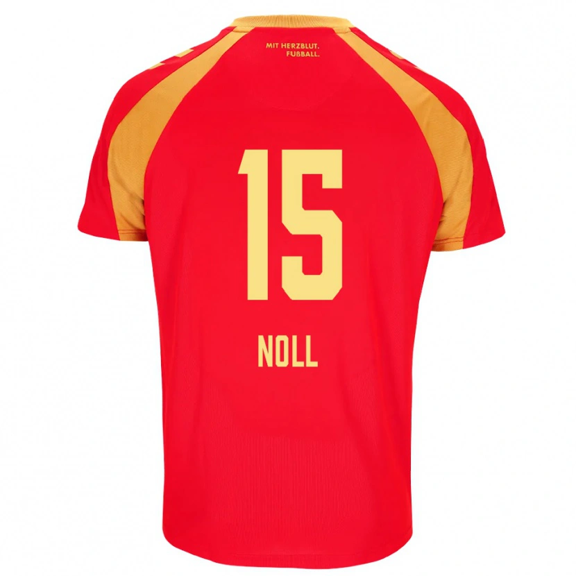 Danxen Mulher Camisola Nahuel Noll #15 Vermelho Laranja Preto Alternativa 2026/27 Camisa