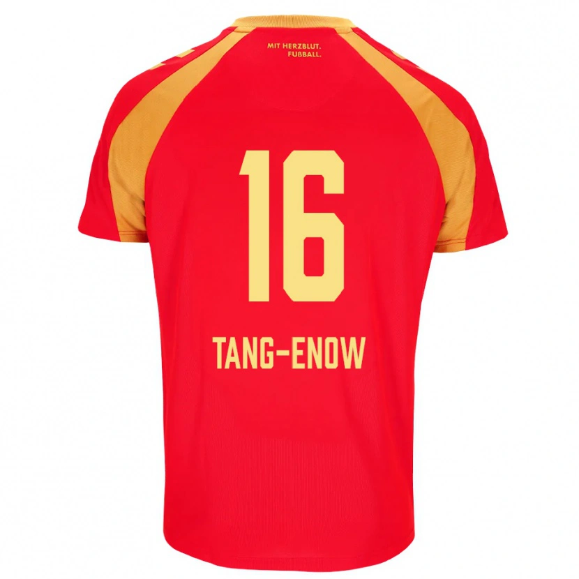 Danxen Mulher Camisola Jason Tang-Enow #16 Vermelho Laranja Preto Alternativa 2026/27 Camisa