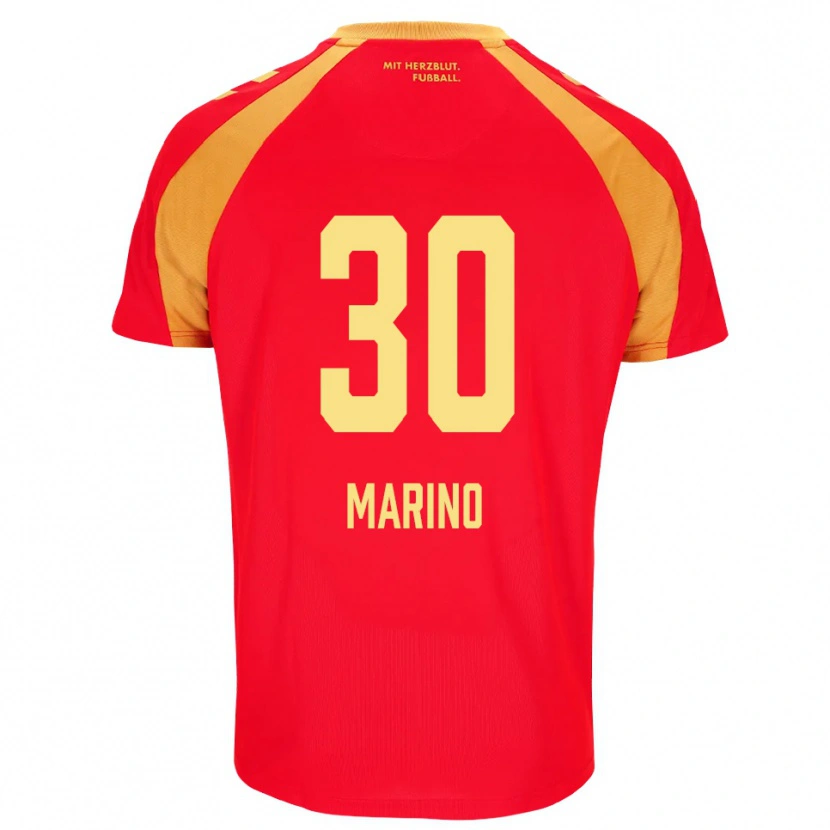 Danxen Mulher Camisola Stefano Marino #30 Vermelho Laranja Preto Alternativa 2026/27 Camisa