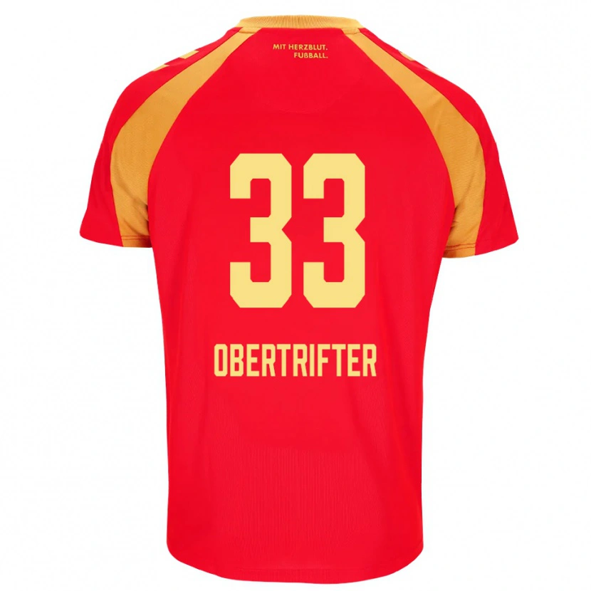 Danxen Mulher Camisola Ben Obertrifter #33 Vermelho Laranja Preto Alternativa 2026/27 Camisa