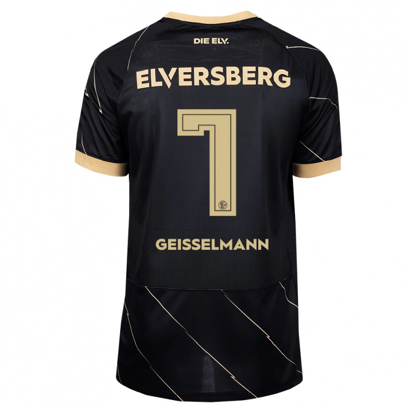 Danxen Mulher Camisola Emil Geißelmann #7 Preto Marrom Alternativa 2026/27 Camisa