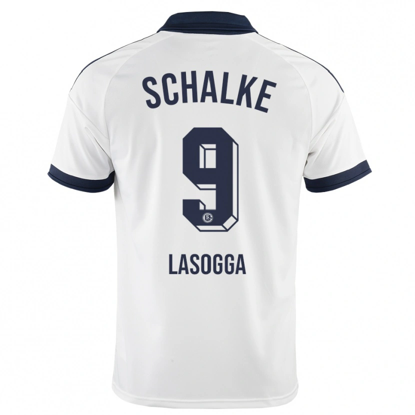 Danxen Mulher Camisola Pierre-Michel Lasogga #9 Preto Branco Alternativa 2026/27 Camisa