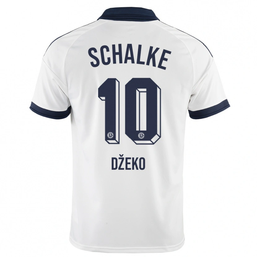 Danxen Mulher Camisola Edin Dzeko #10 Preto Branco Alternativa 2026/27 Camisa