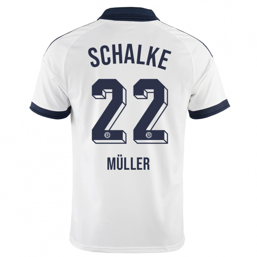Danxen Mulher Camisola Kevin Müller #22 Preto Branco Alternativa 2026/27 Camisa