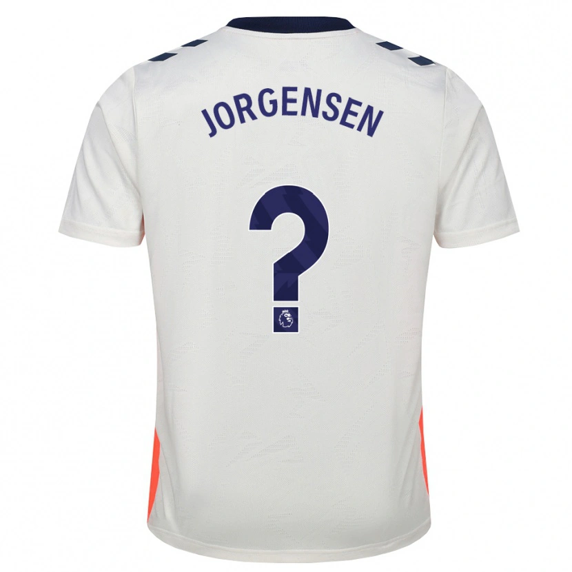 Danxen Mulher Camisola Oscar Jorgensen #0 Branco Laranja Azul Real Alternativa 2026/27 Camisa