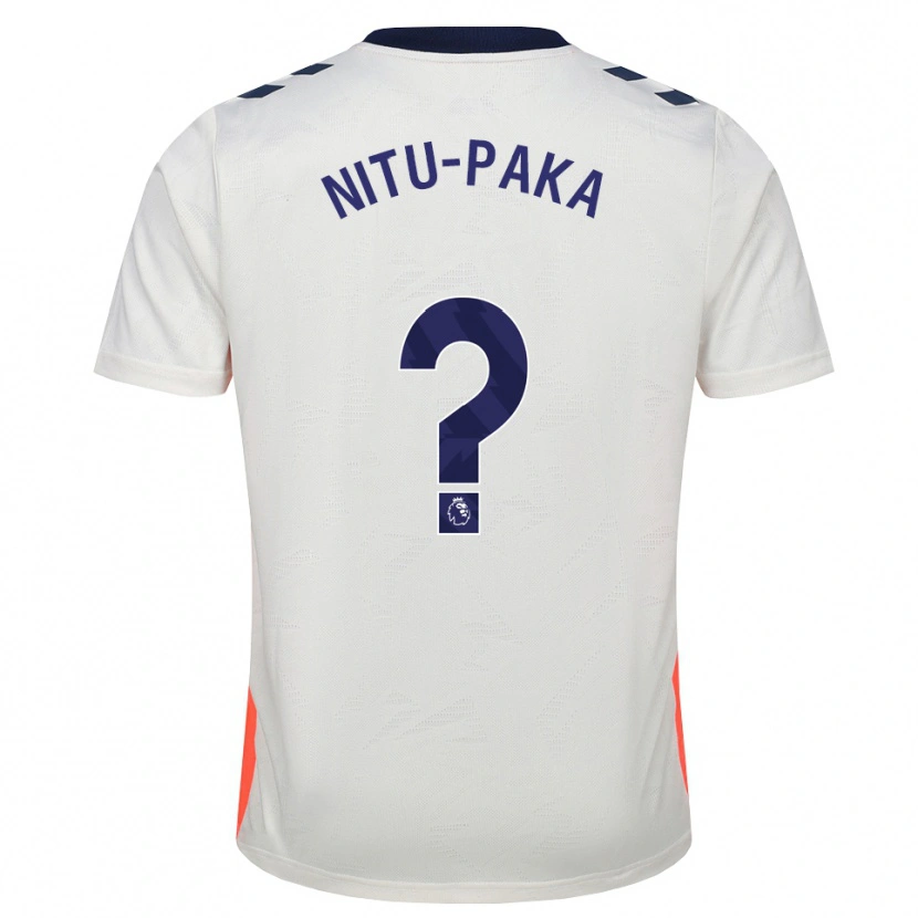 Danxen Mulher Camisola Chavvy Nitu-Paka #0 Branco Laranja Azul Real Alternativa 2026/27 Camisa