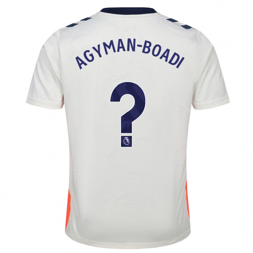 Danxen Mulher Camisola Ivan Agyman-Boadi #0 Branco Laranja Azul Real Alternativa 2026/27 Camisa