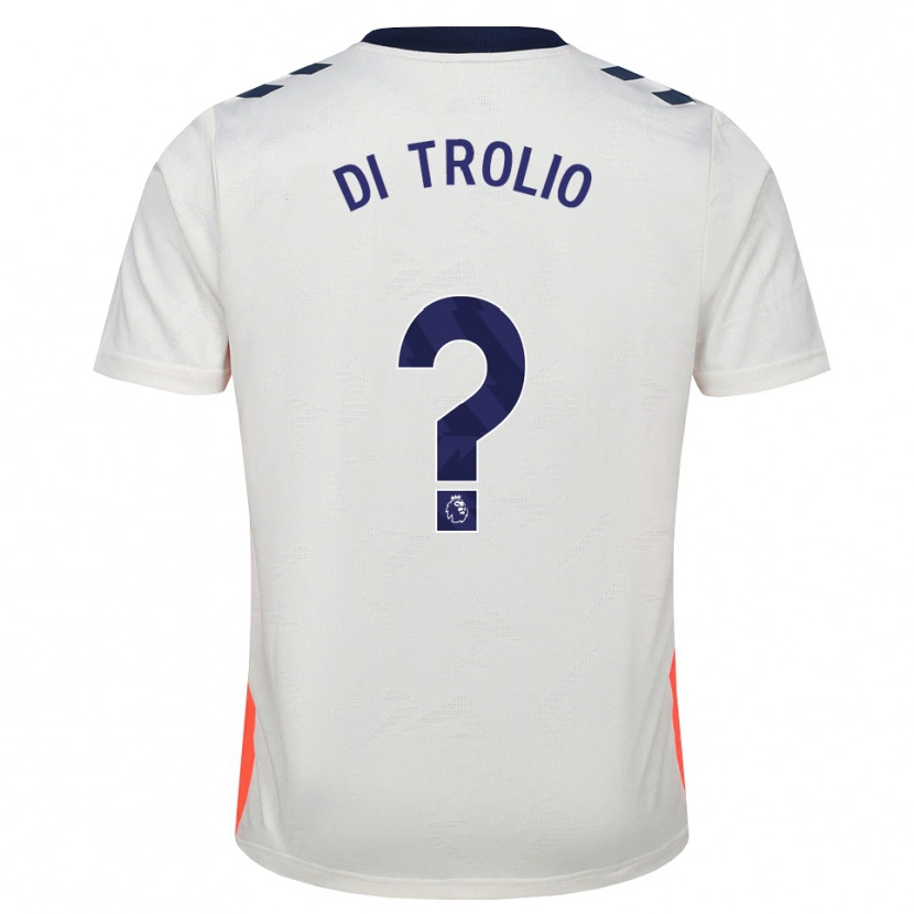 Danxen Mulher Camisola Riccardo Di Trolio #0 Branco Laranja Azul Real Alternativa 2026/27 Camisa