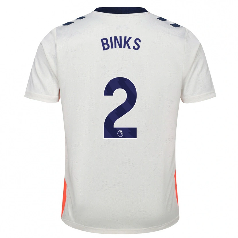 Danxen Mulher Camisola Luis Binks #2 Branco Laranja Azul Real Alternativa 2026/27 Camisa
