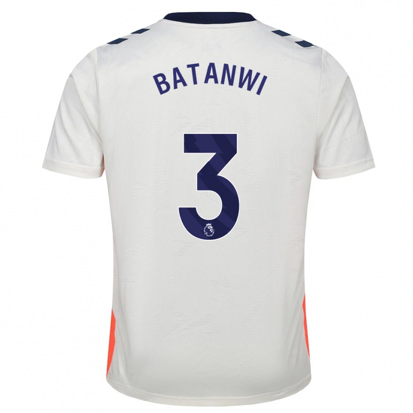 Danxen Mulher Camisola Tristen Batanwi #3 Branco Laranja Azul Real Alternativa 2026/27 Camisa