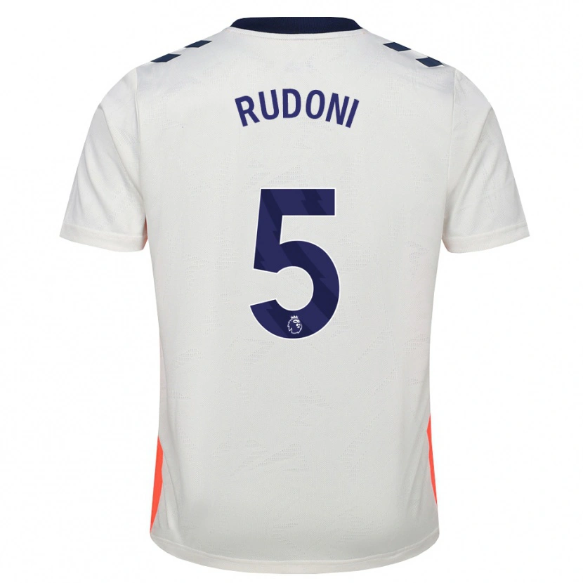 Danxen Mulher Camisola Jack Rudoni #5 Branco Laranja Azul Real Alternativa 2026/27 Camisa