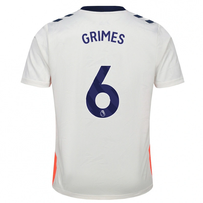 Danxen Mulher Camisola Matt Grimes #6 Branco Laranja Azul Real Alternativa 2026/27 Camisa