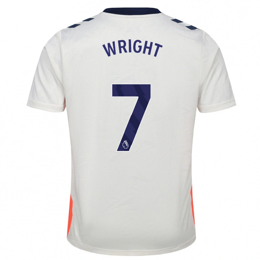 Danxen Mulher Camisola Alfie Wright #7 Branco Laranja Azul Real Alternativa 2026/27 Camisa