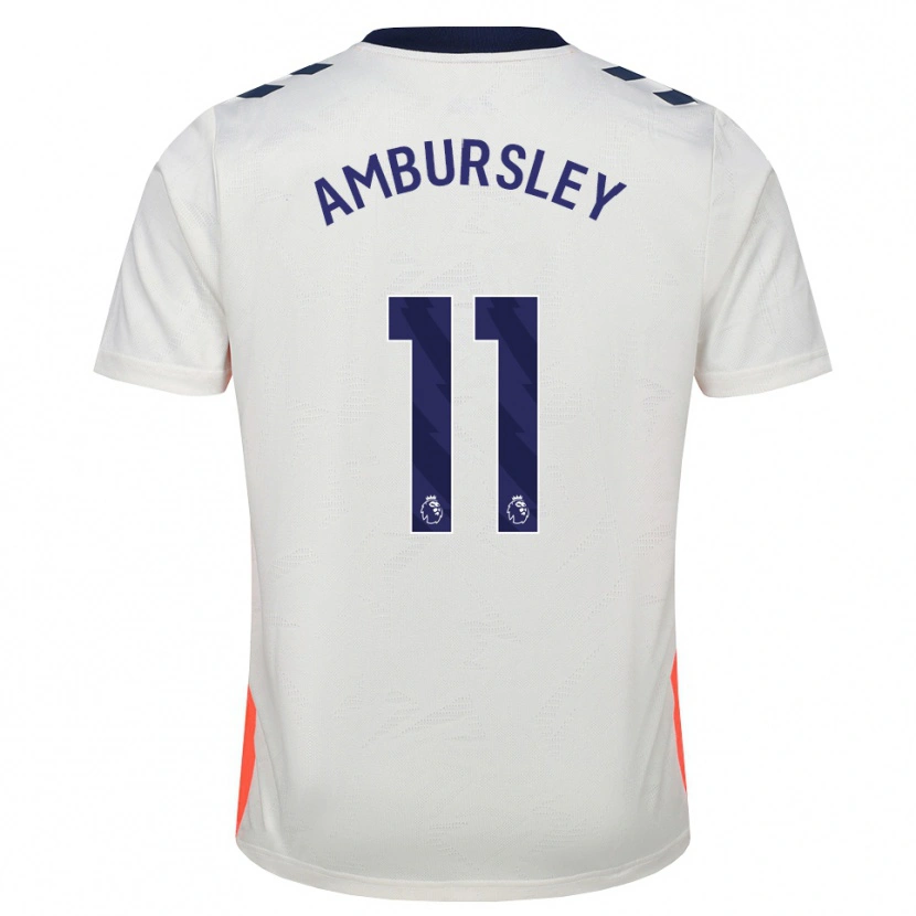 Danxen Mulher Camisola Conrad Ambursley #11 Branco Laranja Azul Real Alternativa 2026/27 Camisa