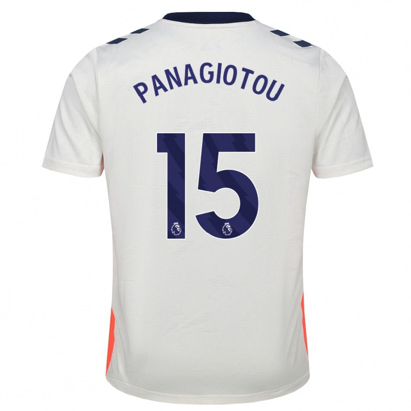Danxen Mulher Camisola Constantine Panagiotou #15 Branco Laranja Azul Real Alternativa 2026/27 Camisa