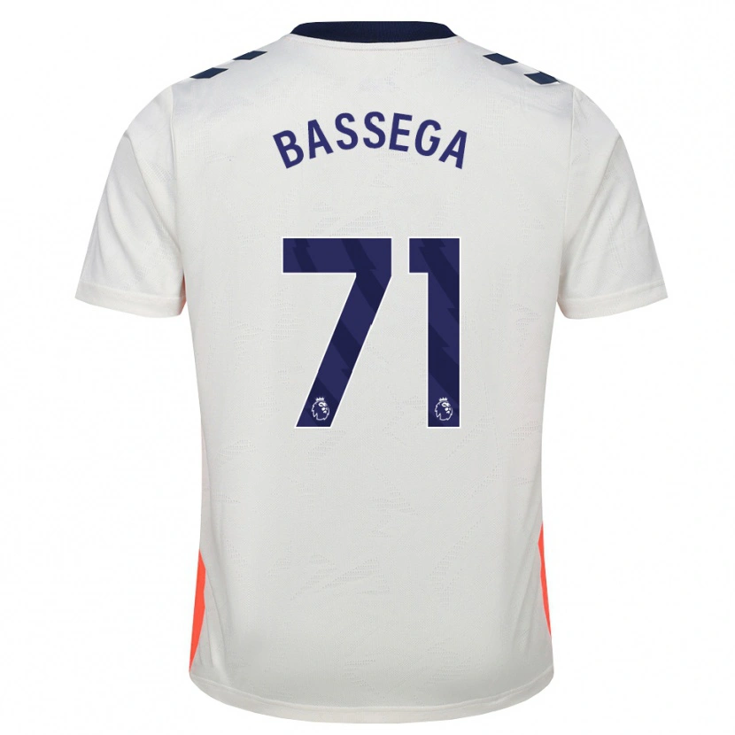 Danxen Mulher Camisola Nsemi Bassega #71 Branco Laranja Azul Real Alternativa 2026/27 Camisa