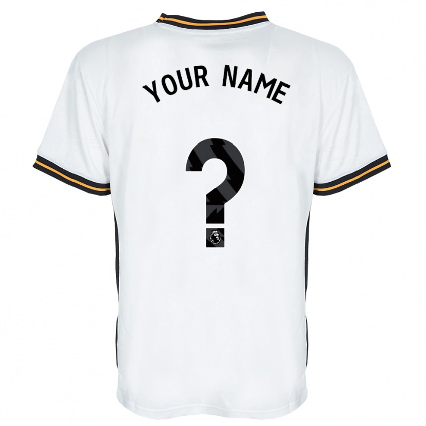 Danxen Mulher Camisola Seu Nome #0 Branco Laranja Preto Alternativa 2026/27 Camisa