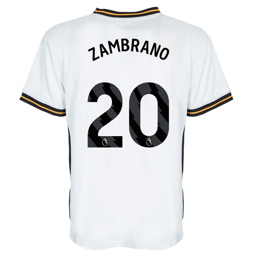 Danxen Mulher Camisola Óscar Zambrano #20 Branco Laranja Preto Alternativa 2026/27 Camisa