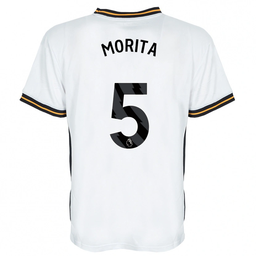 Danxen Mulher Camisola Hidemasa Morita #5 Branco Laranja Preto Alternativa 2026/27 Camisa