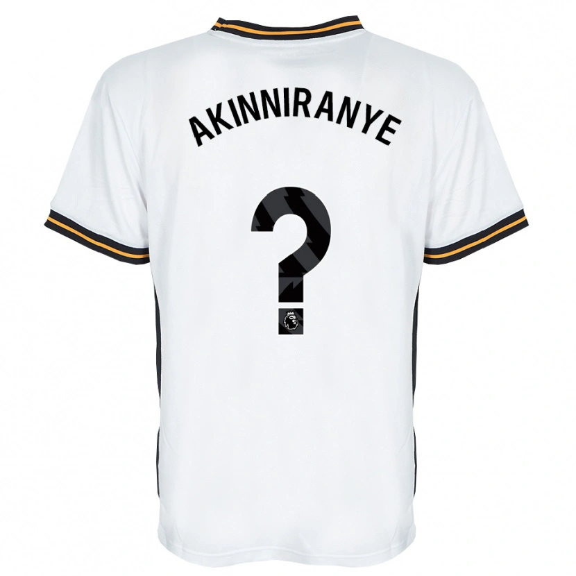 Danxen Mulher Camisola George Akinniranye #0 Branco Laranja Preto Alternativa 2026/27 Camisa