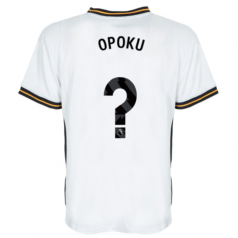 Danxen Mulher Camisola Sam Opoku #0 Branco Laranja Preto Alternativa 2026/27 Camisa