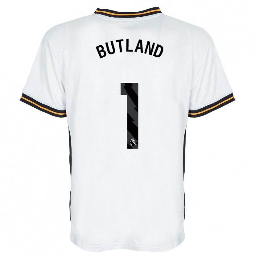 Danxen Mulher Camisola Jack Butland #1 Branco Laranja Preto Alternativa 2026/27 Camisa