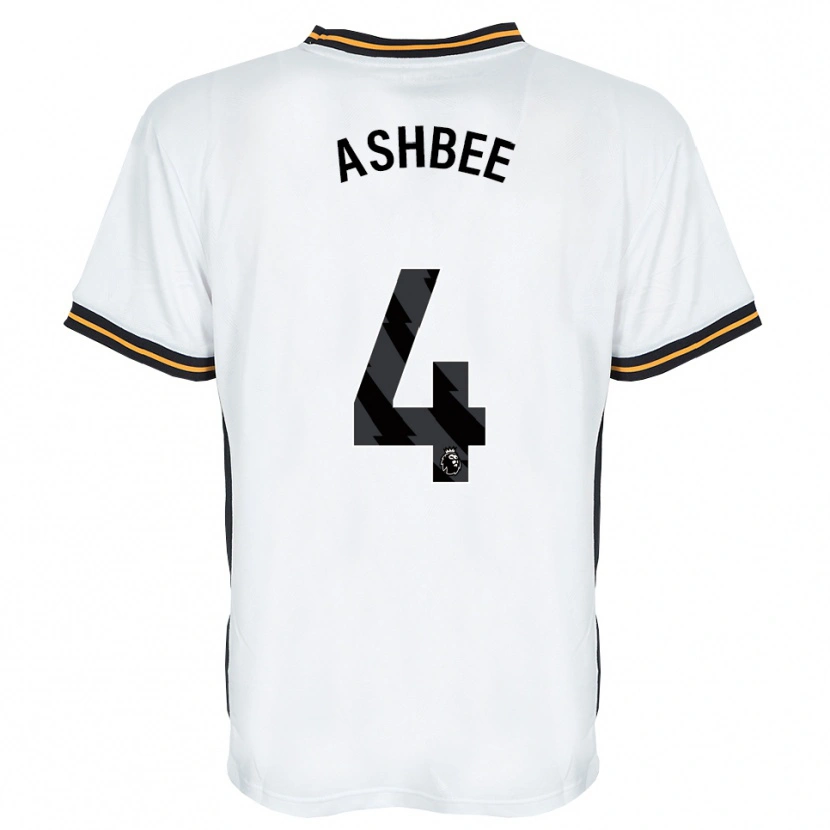 Danxen Mulher Camisola Stanley Ashbee #4 Branco Laranja Preto Alternativa 2026/27 Camisa