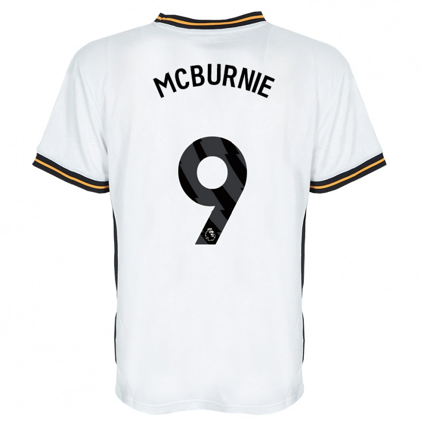 Danxen Mulher Camisola Oli Mcburnie #9 Branco Laranja Preto Alternativa 2026/27 Camisa