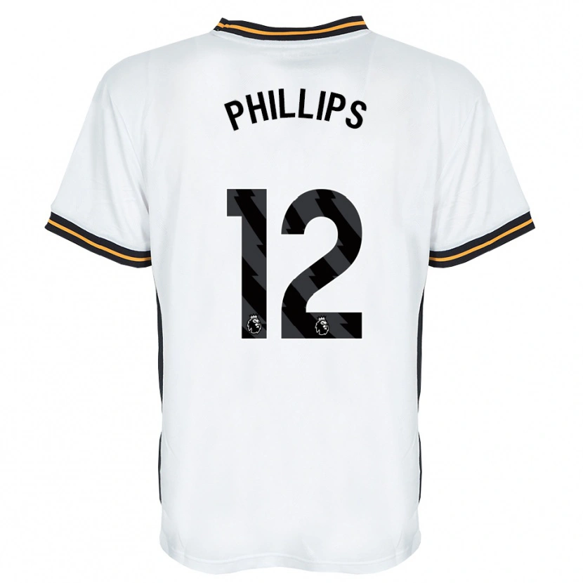 Danxen Mulher Camisola Dillon Phillips #12 Branco Laranja Preto Alternativa 2026/27 Camisa
