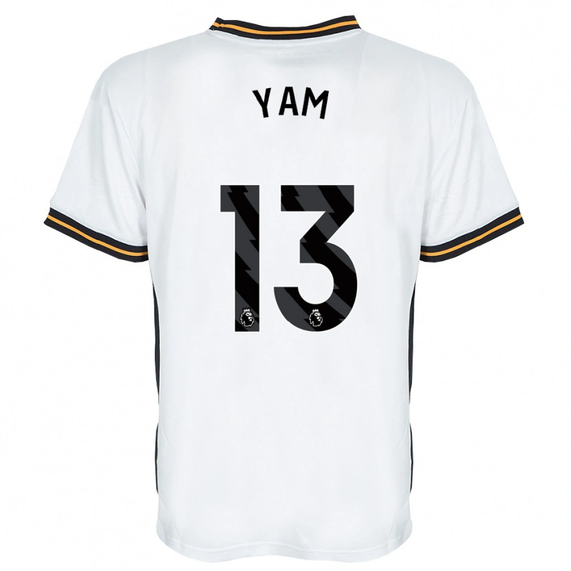 Danxen Mulher Camisola Callum Yam #13 Branco Laranja Preto Alternativa 2026/27 Camisa
