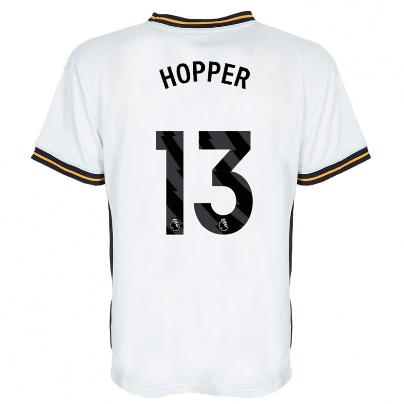 Danxen Mulher Camisola Jake Hopper #13 Branco Laranja Preto Alternativa 2026/27 Camisa