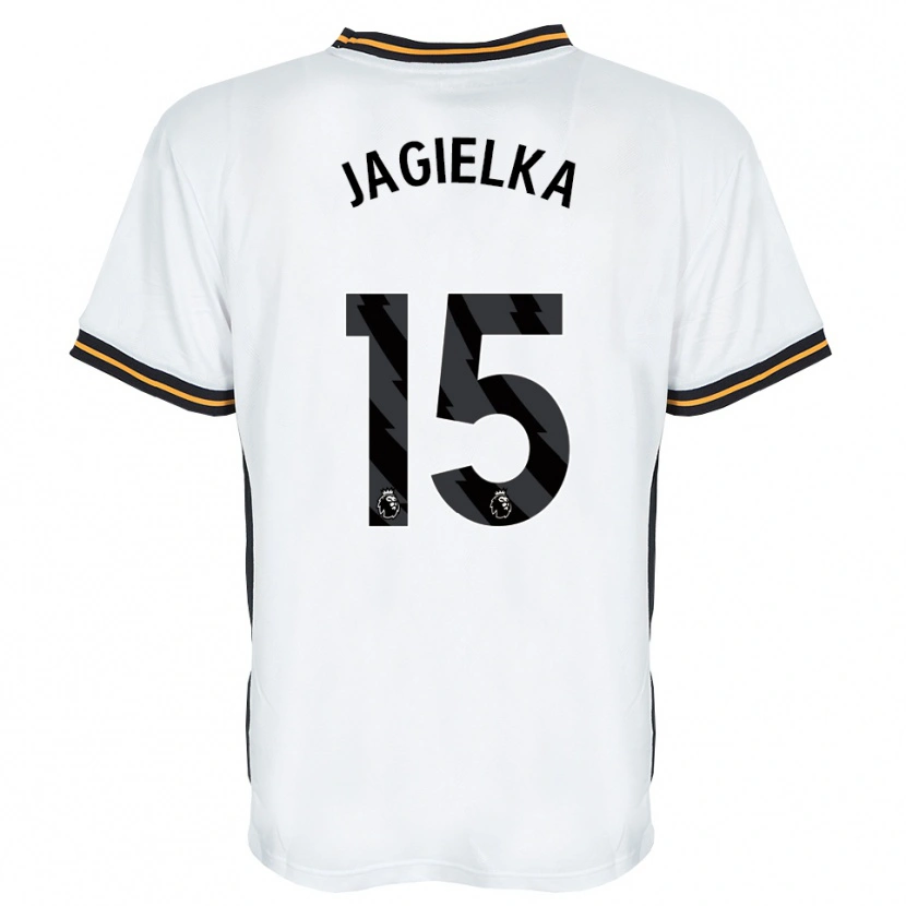 Danxen Mulher Camisola Zac Jagielka #15 Branco Laranja Preto Alternativa 2026/27 Camisa